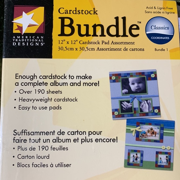 New in package American Traditional Designs card stock bundle for scrapbooking. - Picture 2 of 6